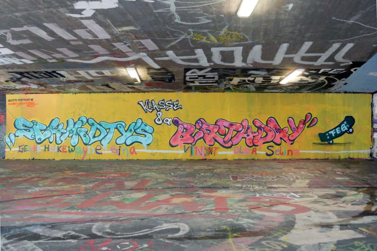 Zum 12. Geburtstag von Gesche haben wir von Graffiti Stuttgart mit Ihr und Ihren Gästen einen coolen Graffiti-Kindergeburtstag gefeiert.