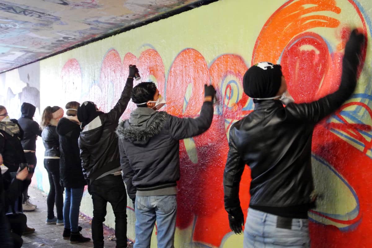 Graffiti-Stuttgart.de hat in Zusammenarbeit mit Agnes von der Landesvereinigung Kulturelle Jugendbildung (LKJ) Baden-Württemberg e.V., Büro FSJ Kultur einen coolen Graffiti-Event organisiert.