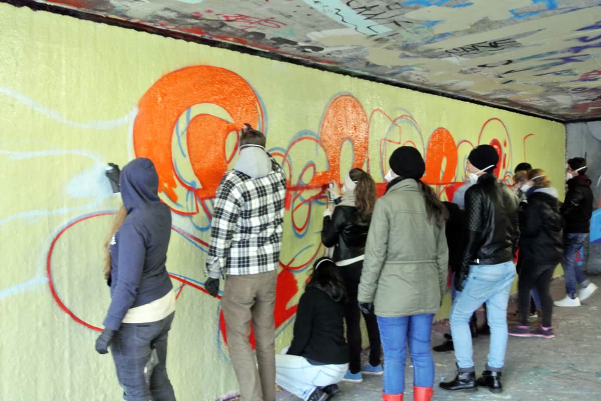 Graffiti-Stuttgart.de hat in Zusammenarbeit mit Agnes von der Landesvereinigung Kulturelle Jugendbildung (LKJ) Baden-Württemberg e.V., Büro FSJ Kultur einen coolen Graffiti-Event organisiert.