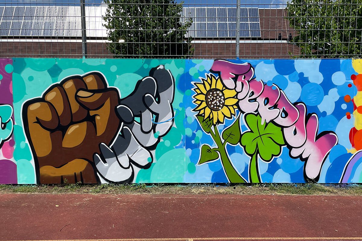 Zusammen mit den Schülern des Gymnasium Engen aus dem Landkreis Konstanz, haben wir einen Graffiti-Workshop umgesetzt.