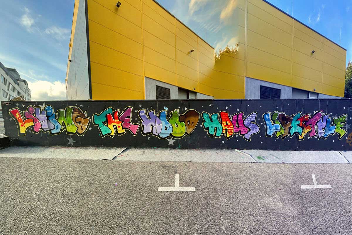 In einem Graffiti Workshop mit der Ludwig-Uhland-Schule aus Leinfelden-Echterdingen hatten wir zwei kreative Tage